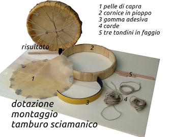 tamburo sciamanico: materiali per l'auto montaggio