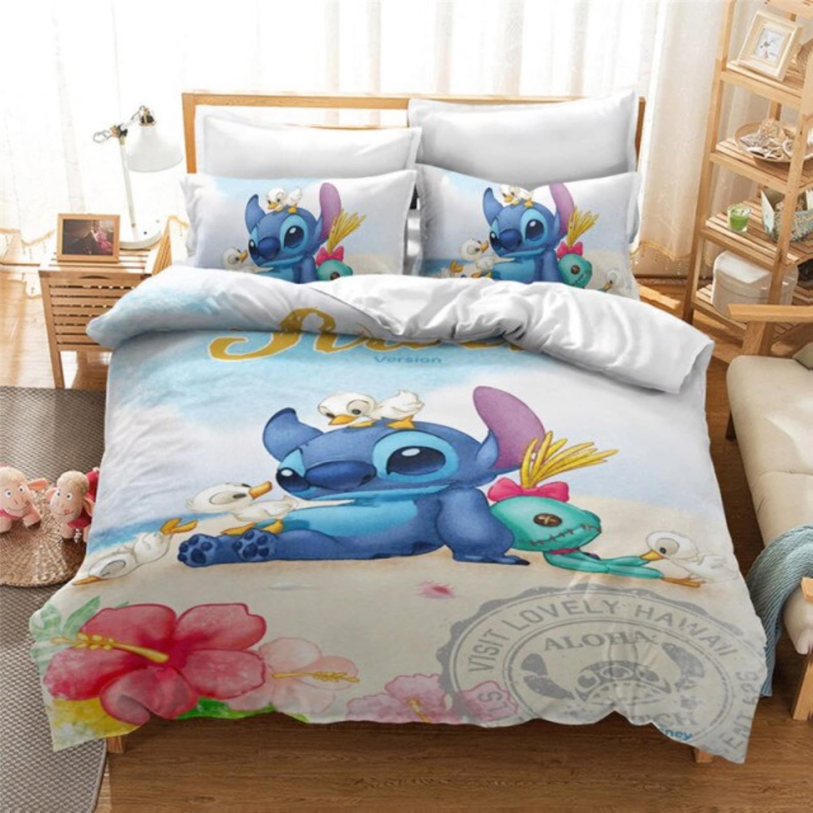Stitch Bedding Set Stitch And Angel Bedding Set And | Etsy