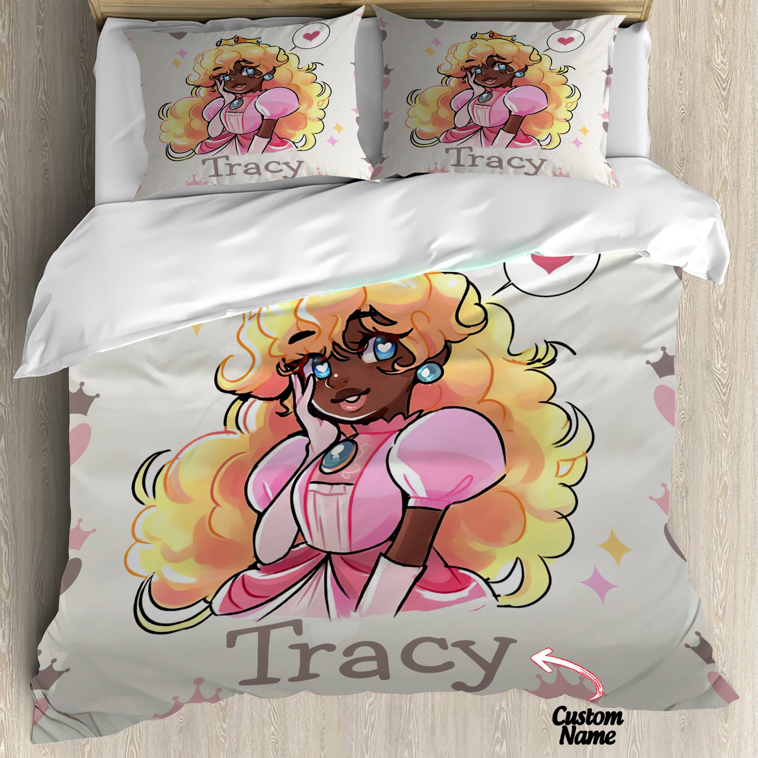 Personalized Beloved Princess Peach Bedding Set Princess | Etsy