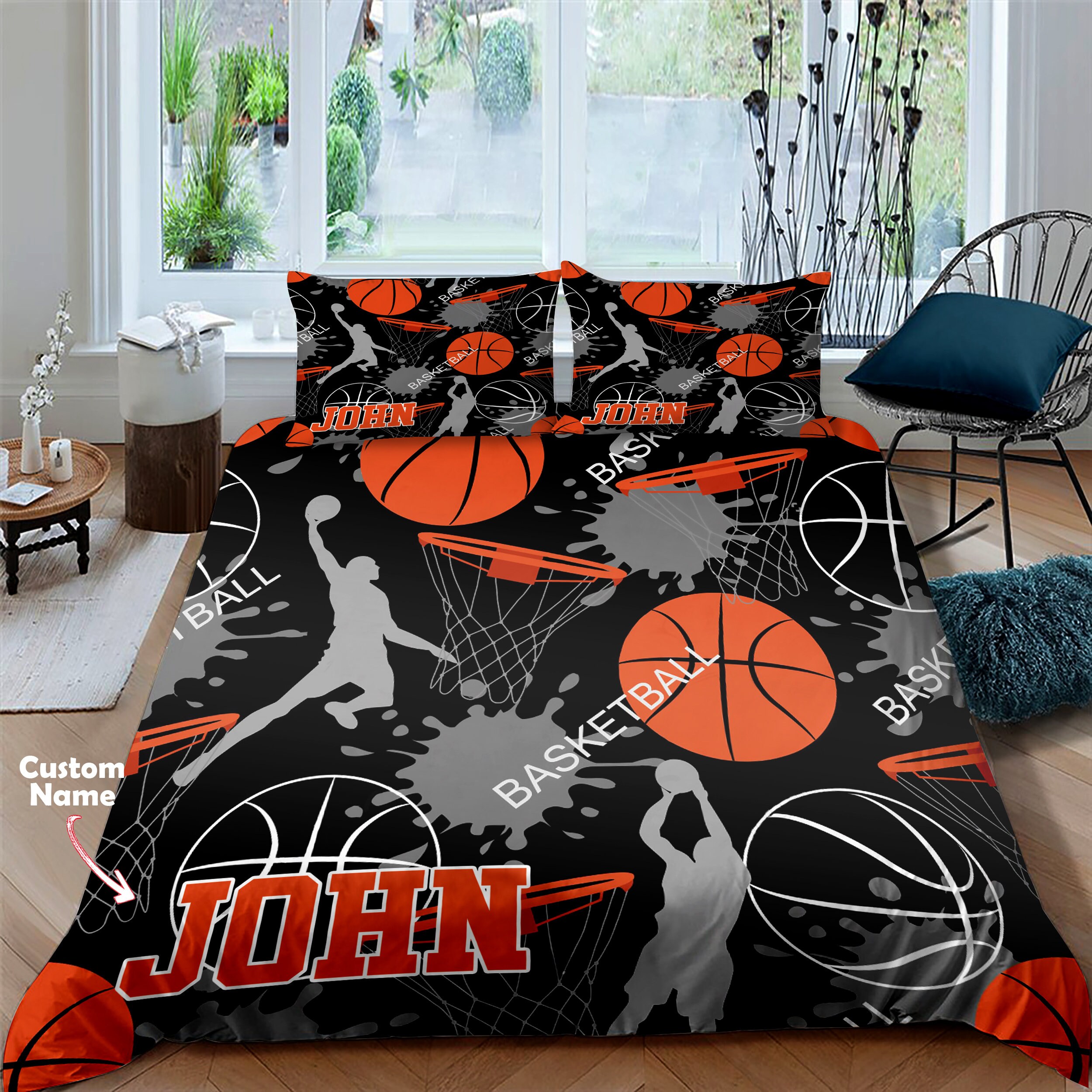 Sport Basketball Design Bettwäsche Set Basketball Bettwäsche | Etsy