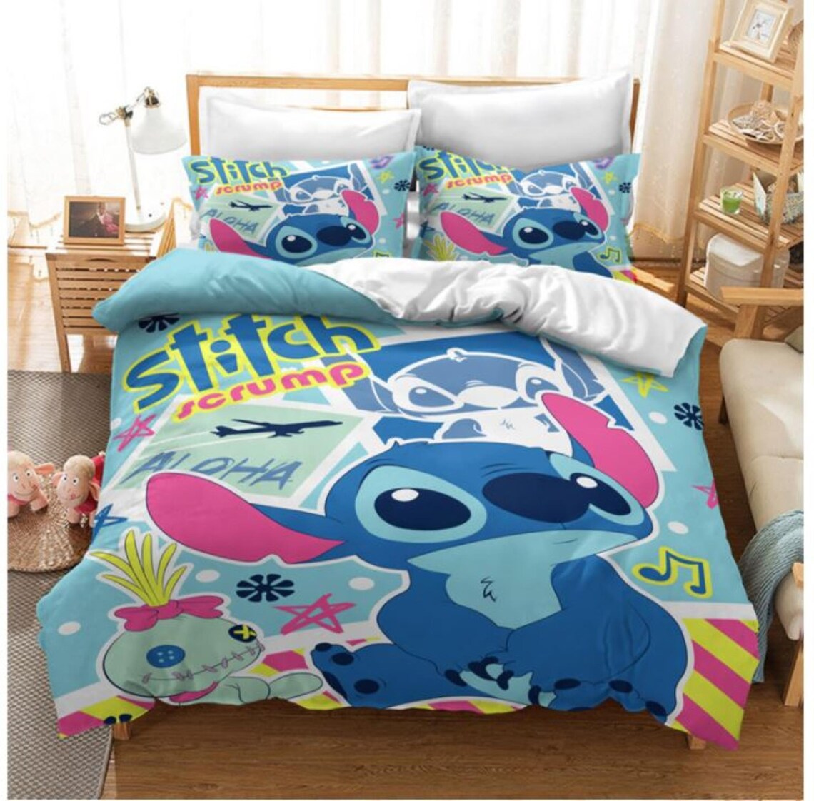Stitch Bedding Set Stitch And Angel Bedding Set And Etsy