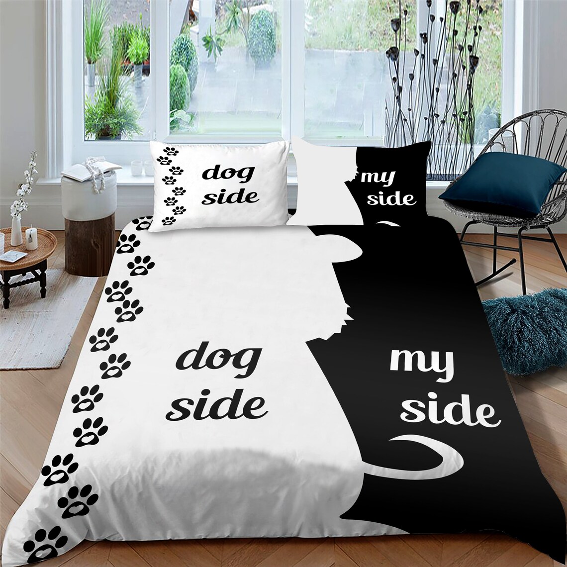 Lovely Dog Bedding Set Dog SideMy Side Bedding Set Dogs Etsy