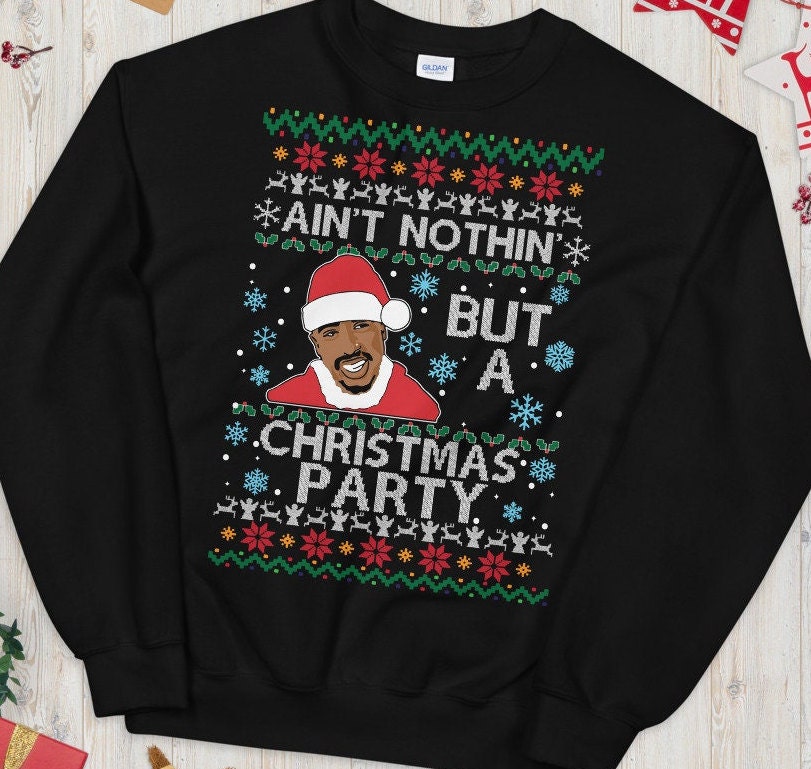 2pac xmas sweater