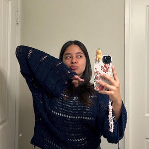 Crochet Mesh Sweater Pattern