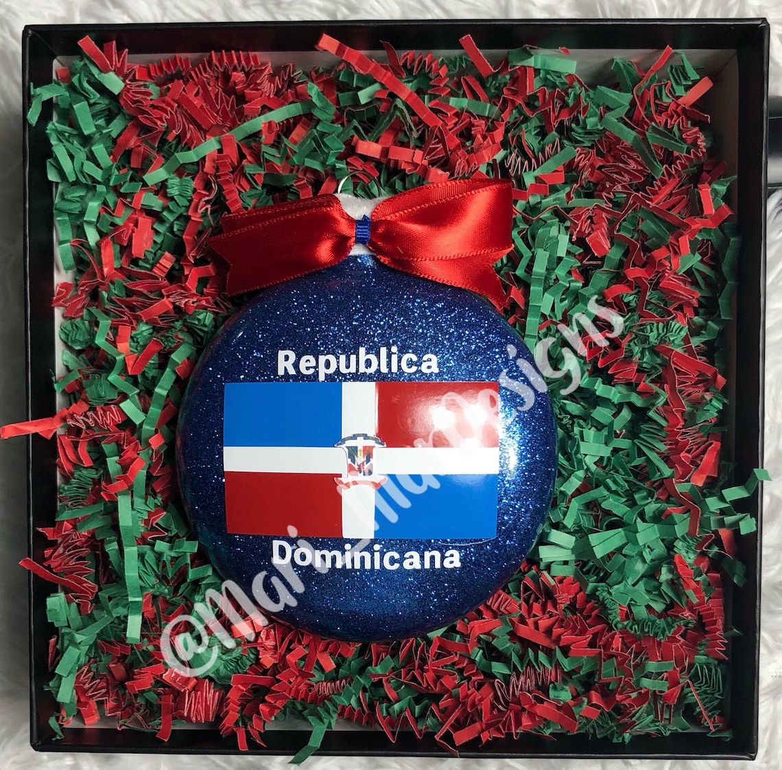 Saudi Arabia Christmas Ornaments Rustic National Flag With Santa Hat Our First Christmas In Xmas Tree Hanging Keepsake Saudi Arabia Country City
