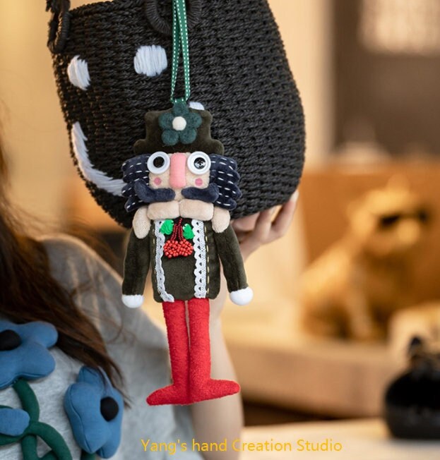 stuffed nutcracker toy