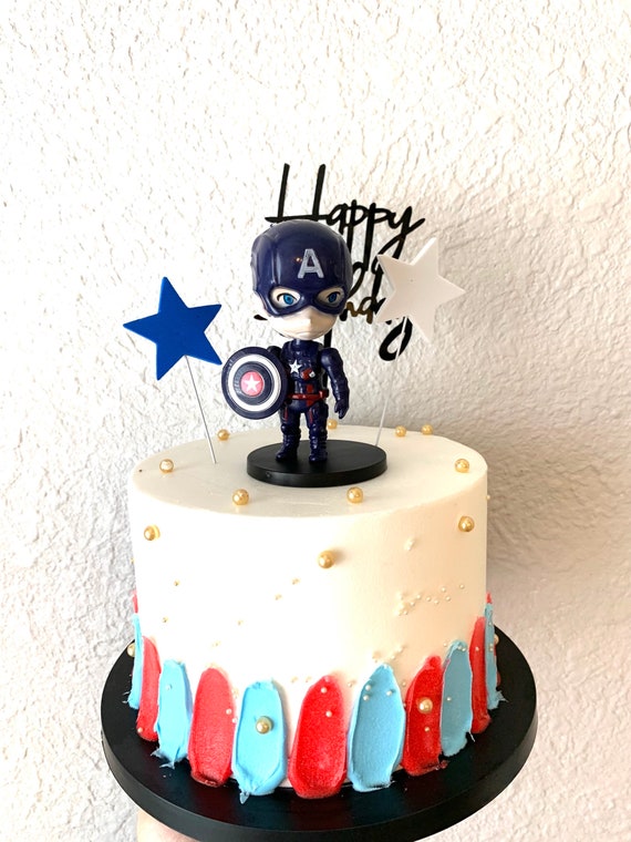 Kit déco de gâteau - Captain America - Jour de Fête - LICENCES ET THEMES -  Boutique Jour de fête