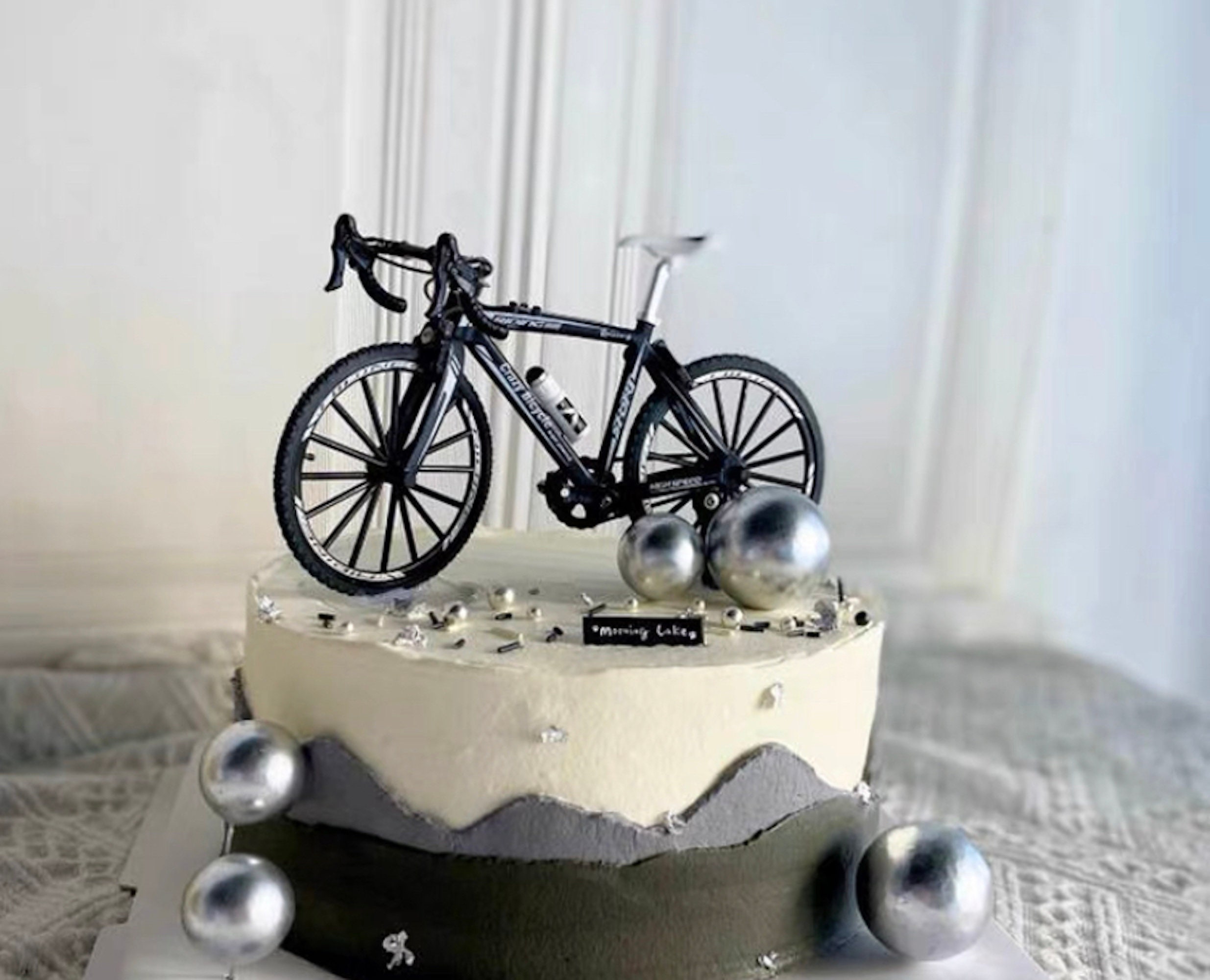 Bicicleta De Dedo De Aleación – Modelo Plegable De Carreras, Decoración De Escritorio Y Pasteles