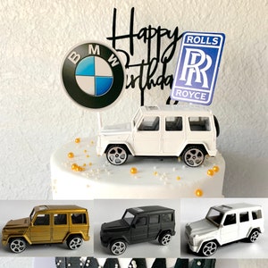 Luxury Car Cake Topper boy man Birthday Cake Decoration Toy Set