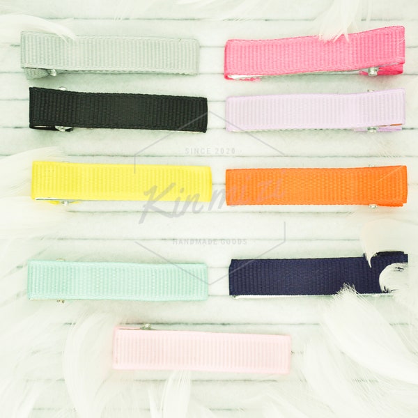 Ribbon Line Hair Clip, Hair Clip, DIY Hair Clip, Ribbon alligator Clip, Single Prong, Girls Hair Accessory