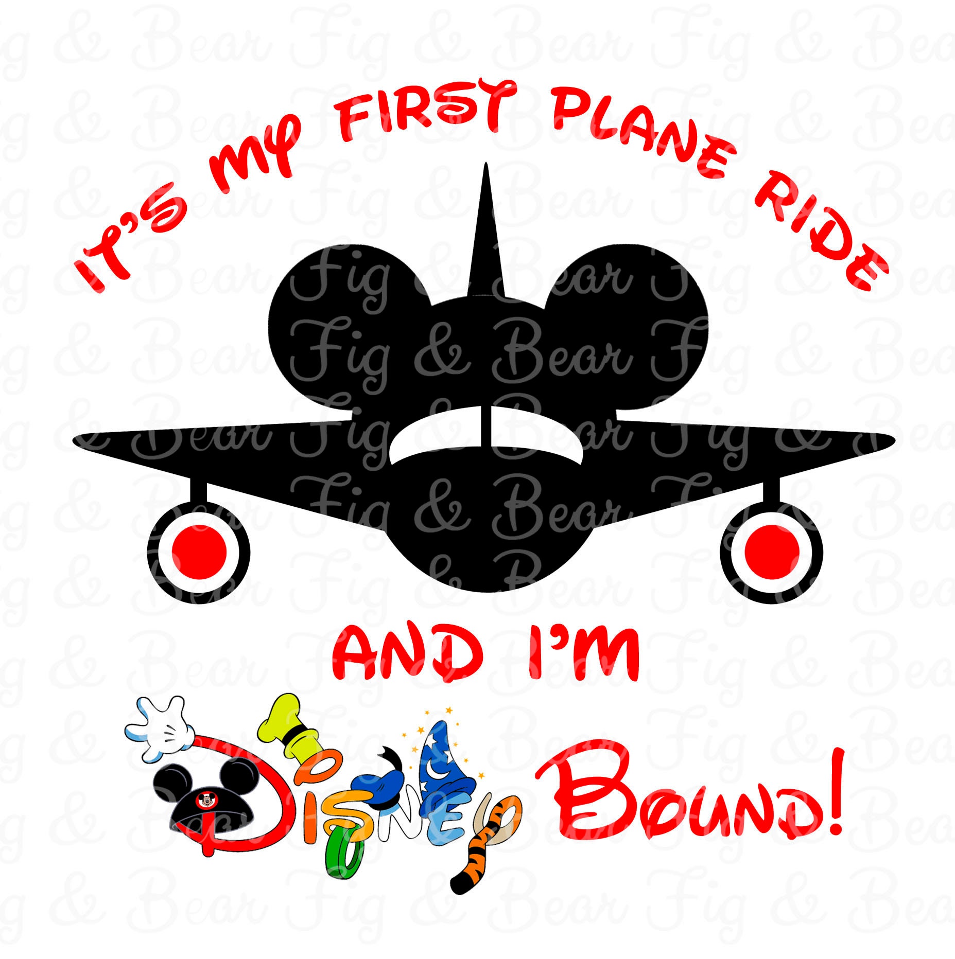 My First Plane Ride Disney Bound Mickey Mouse Plane Shirt Iron - Etsy