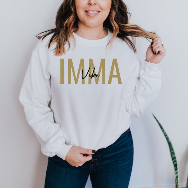 Imma Vibe Sweatshirt, Im a whole vibe, Women's Sweatshirt, Good vibes only crewneck, it's a vibe sweatshirt, Black Crewneck, White Crewneck