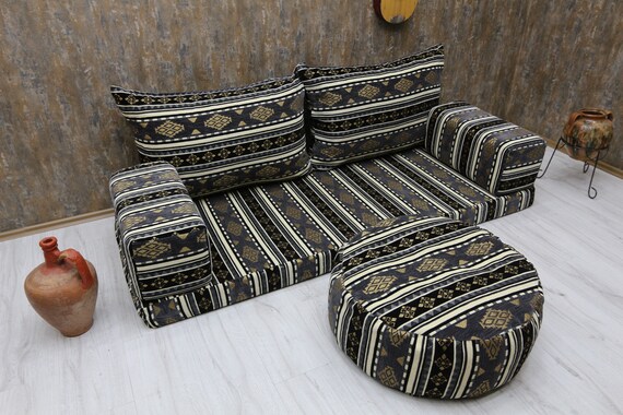 Grey Cushion Arabic Majlis Sofa Set Floor Couch Floor Pillow Floor Level Sofa Floor Cushions Living Room Sofa Ottoman Oriental Floor Seating Etsy