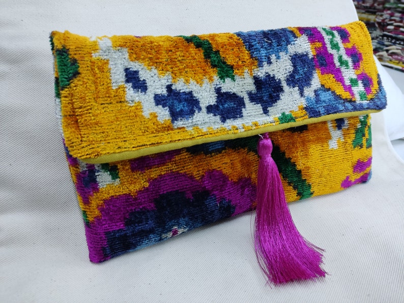 azul naranja rosa embragues bolsos terciopelo seda bolso bolsos de mano hechos a mano con cierre magnético y espacio para correa de hombro bolso pequeño regalo único imagen 4