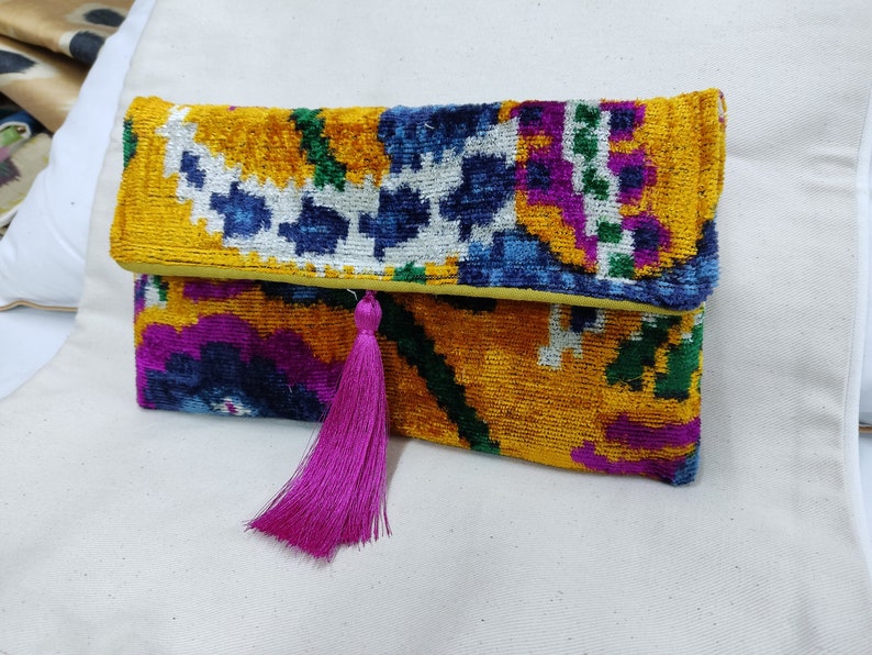 azul naranja rosa embragues bolsos terciopelo seda bolso bolsos de mano hechos a mano con cierre magnético y espacio para correa de hombro bolso pequeño regalo único imagen 5