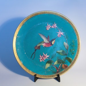 Piatto vintage Minton dipinto a mano, coliber 1870