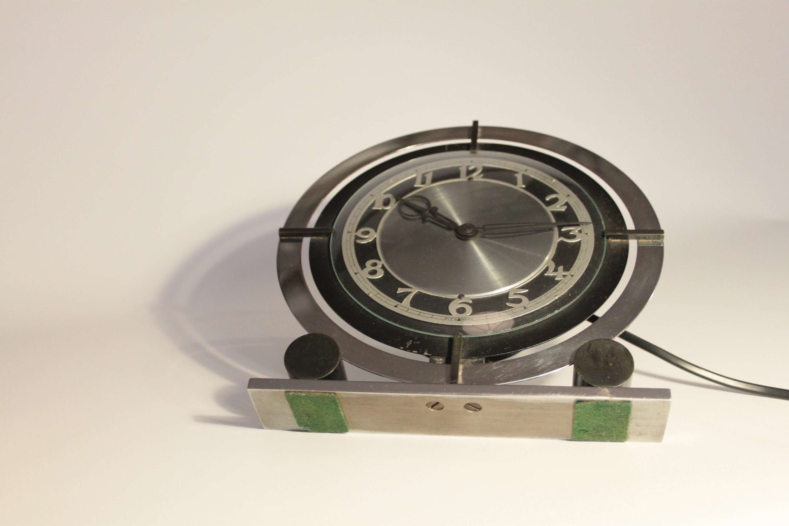 Unique Temco 1930s Art Deco Electric Clock Working Etsy