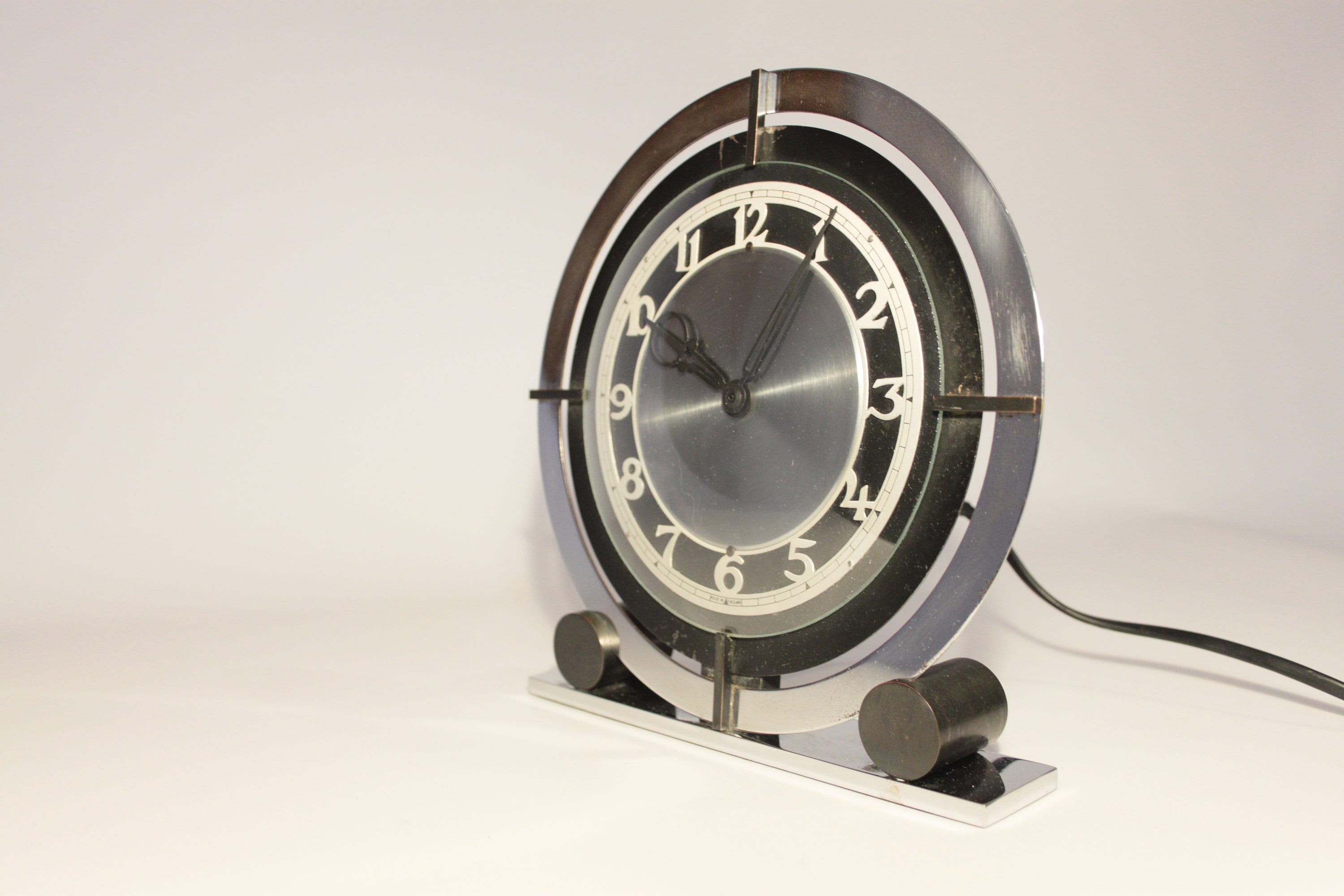 Unique Temco 1930s Art Deco Electric Clock Working Etsy