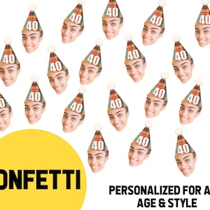 Herbst kariert Geburtstag Konfetti 40. Geburtstag Dekoration für Sie oder Ihn Talk 30 To Me Party Banner 30