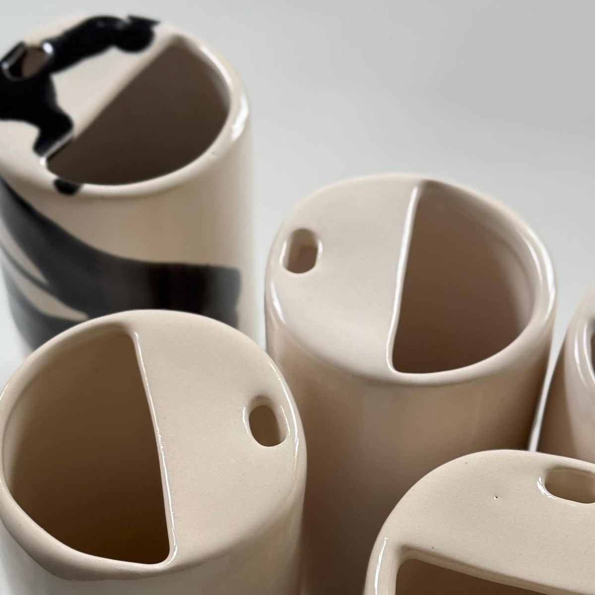 Handmade Ceramic to Go Cup Satin or Glossy Cup With Straw | Smoothie Cup | Lidless Sippy Cup & Travel Tumbler | Zero Waste Pottery - Etsy