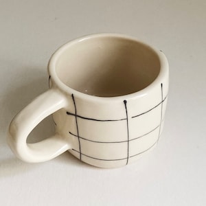 Caneca brilhante de cerâmica xadrez, presente exclusivo e especial, café chá matcha, personalizada, caneca artesanal