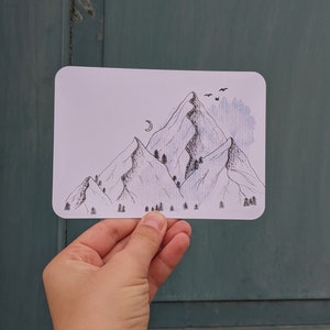 Postkarte Berge
