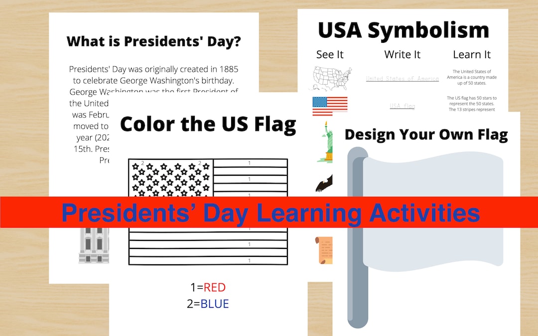 Presidents Day Activity Presidents Day Printable Homeschool