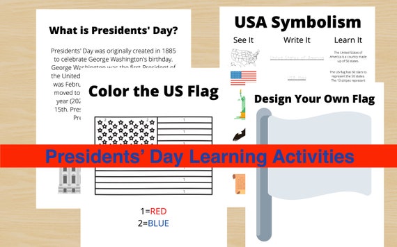 Presidents Day Activity Presidents Day Printable Presidents