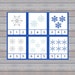 Snowflake Count and Clip Cards: Winter Learning Game (PDF Pattern) - Etsy
