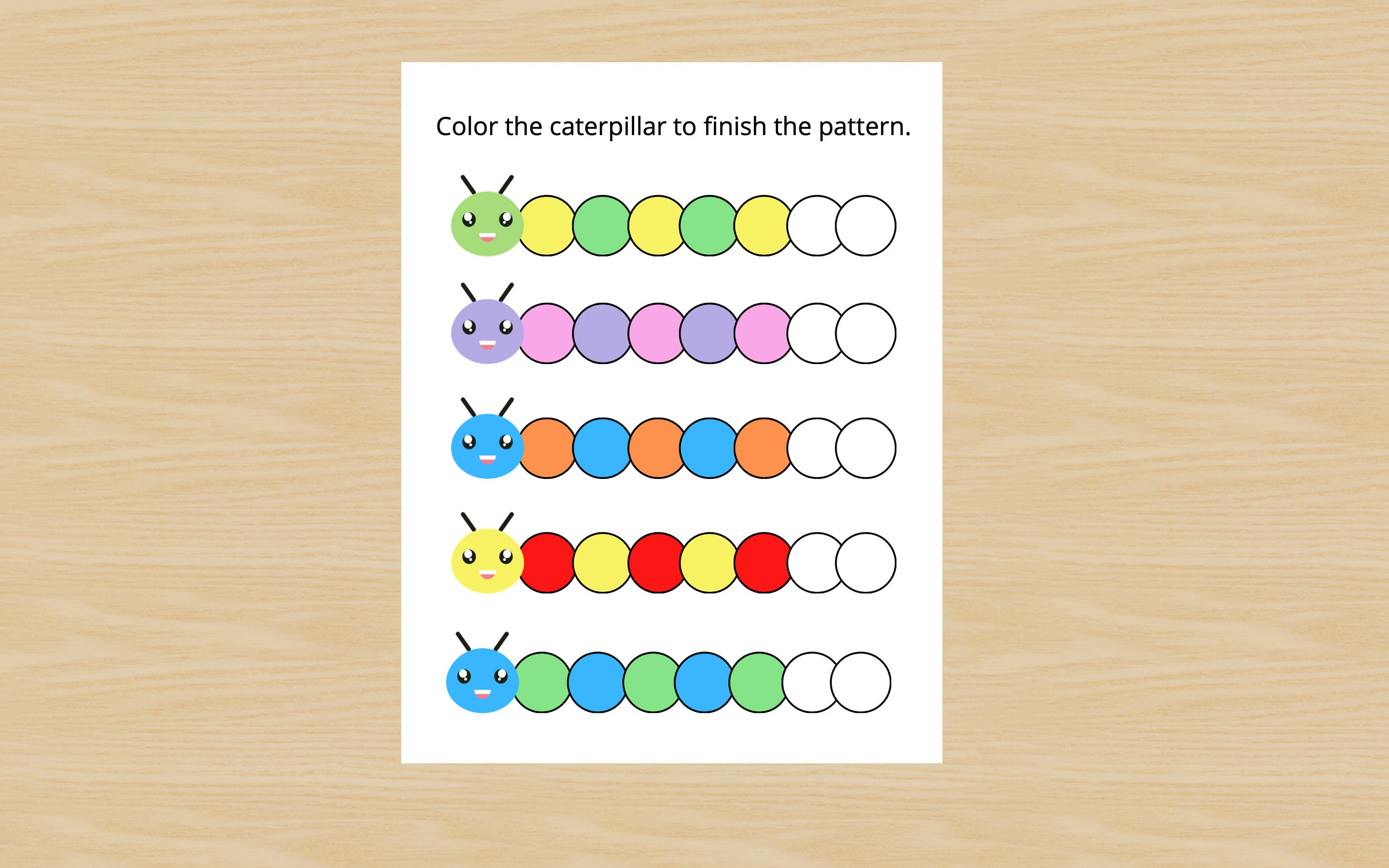 Spring Preschool Activity Spring Toddler Activity Spring | Etsy