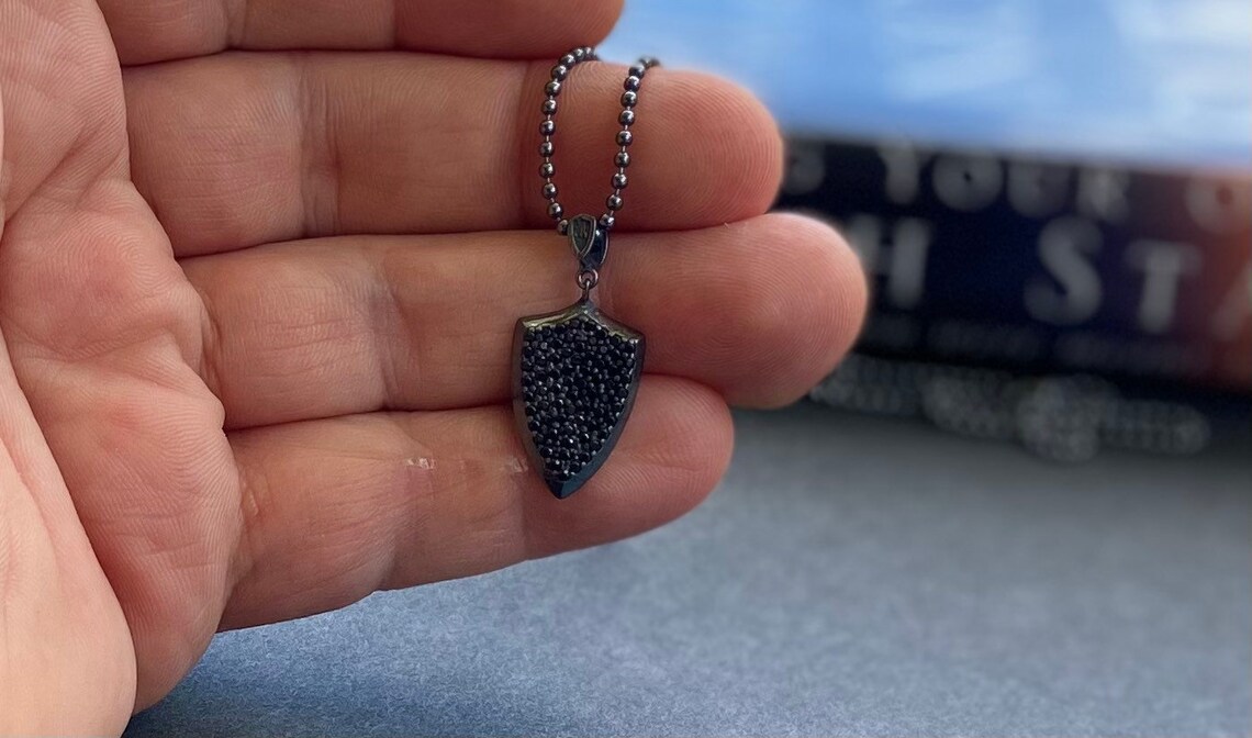 Viking Arrowhead Pendant 925 Sterling Silver With Black Leather Strap - Nordic Amulet