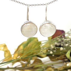 Räumungsschmuck, Rohmondstein Einzigartige Ohrringe, Sterling Silber Mondstein Ohrringe, Handgemachte Ohrringe, Geschenk für Sie,