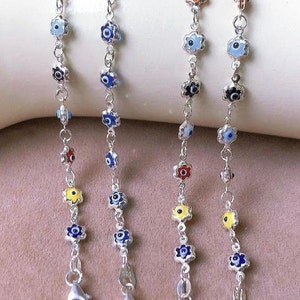 Evil Eye Bracelet, Gold Evil Eye, Silver Evil Eye, Protection Bracelet, Good Luck Bracelet, Turkish Nazar , Religious Gift, Friendship Gift