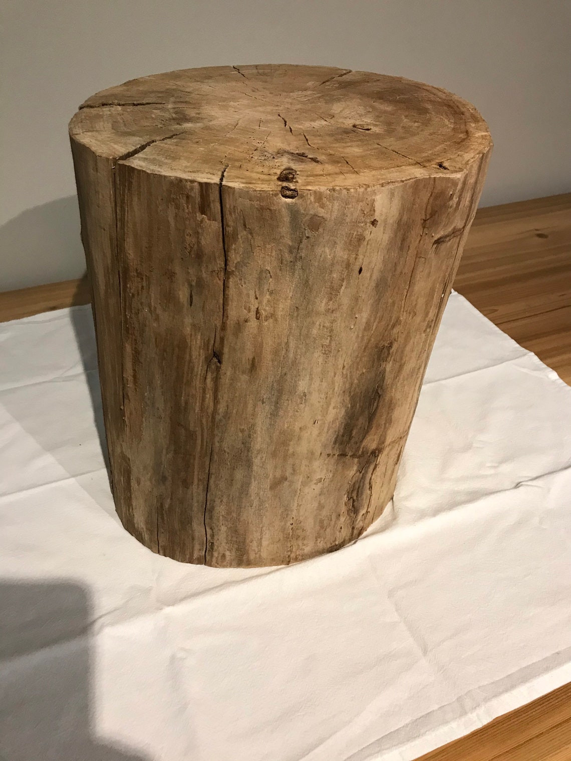 Log Side Table Etsy