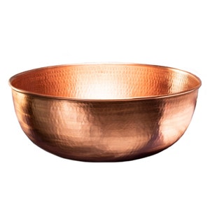 Solid Copper Basin for Feetl | Copper Self-Care Relaxing Basin & Foot Soaking Spa | 100% Solid Copper