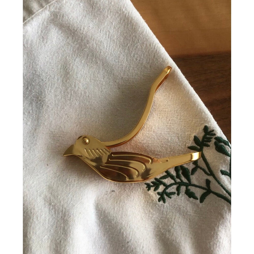 14k Gold Plated Bird Lemon Squeezer stainless Steel Etsy