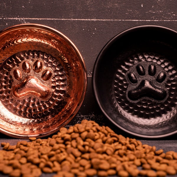 Copper Dog Bowls Etsy