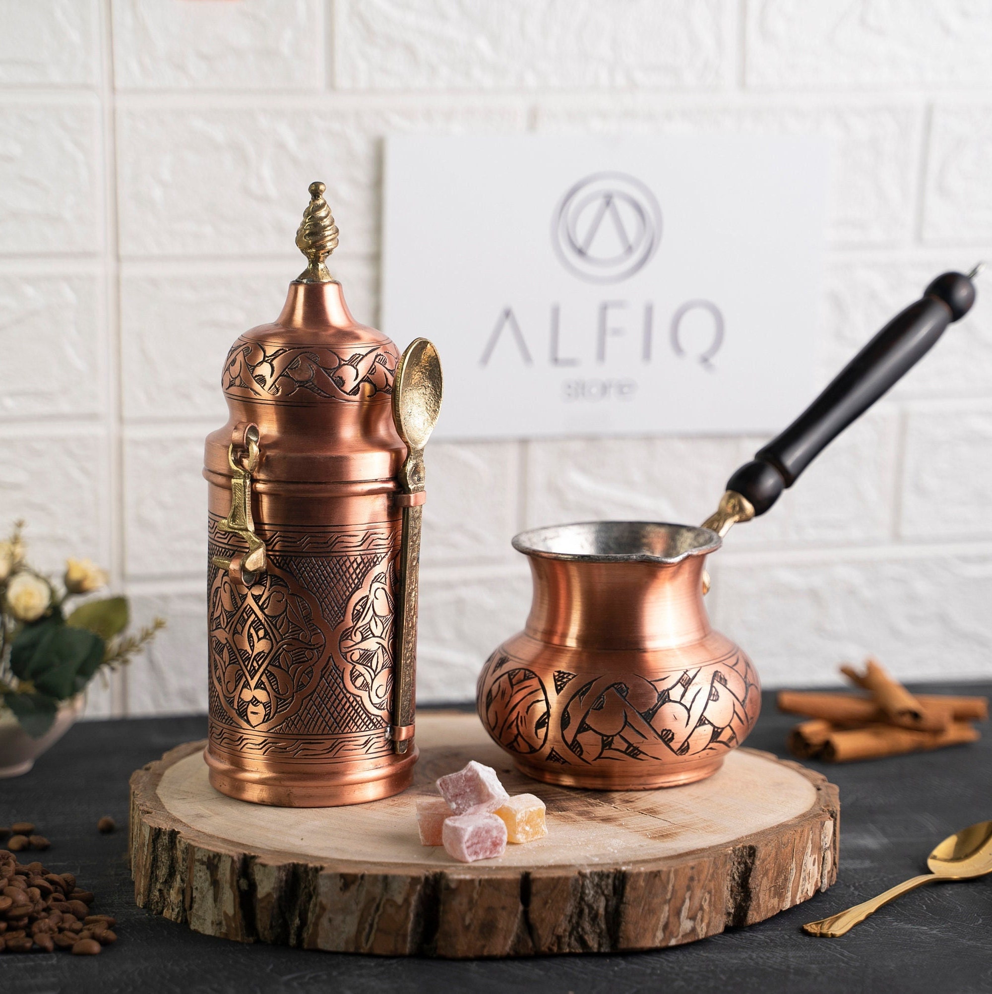 copper coffee container