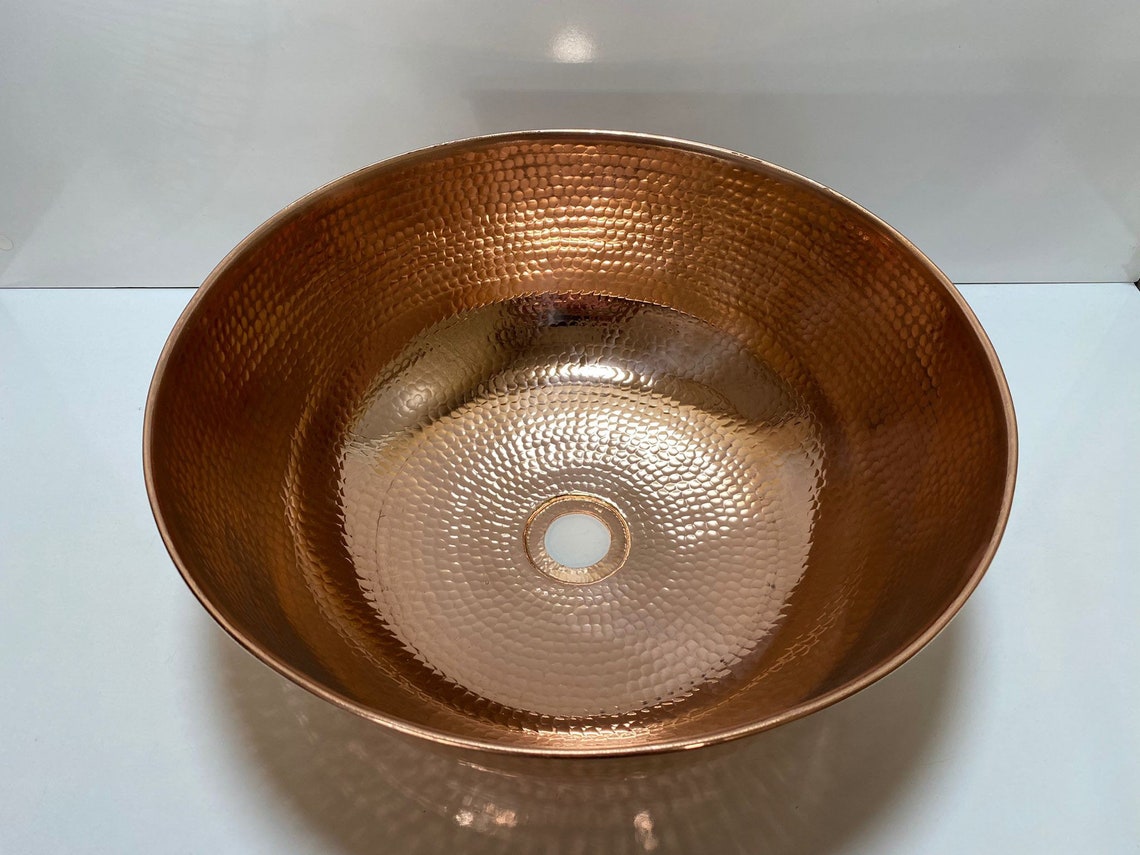 Handgemachte Reine Kupfer Waschbecken Schale / Badezimmer | Etsy