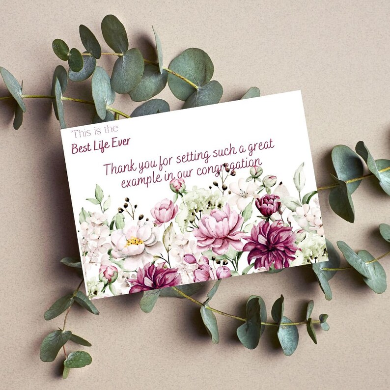 Jw Printable Thank You Cards Jw Printable Baptism Card Jw - Etsy