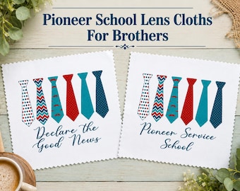 Ties Microfiber Lens Cloth: JW Pioneer School Gift For Brothers