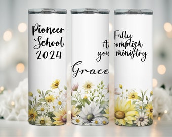 Jw tumbler for sisters 2 Tim 4:5 jw gift for sisters jw pioneer school tumbler jw pioneer school gift jw spanish jw ske gift