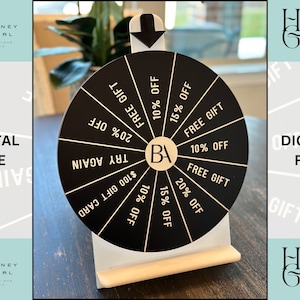 SVG, dxf, ai - Girar la rueda, Rueda giratoria, Rueda de premios, Juego de rueda giratoria para ganar, Premio giratorio, Archivo cortado con láser, Archivo digital