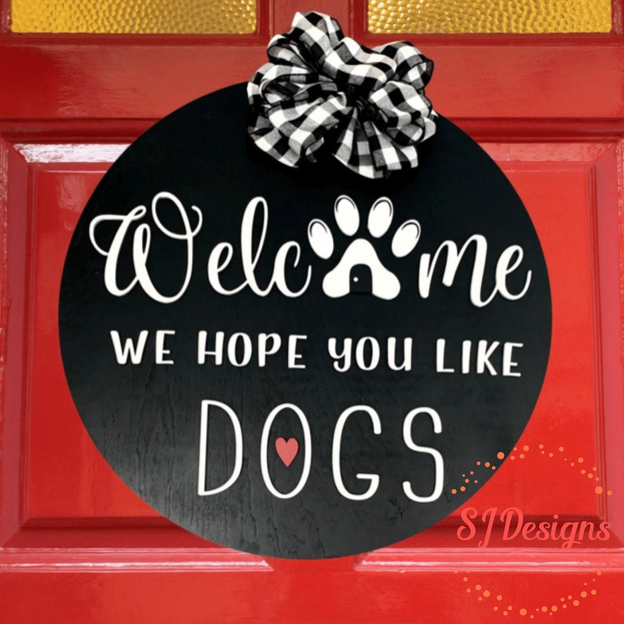 SVG FILES Welcome We Hope You Like Dogs Sign for Laser | Etsy