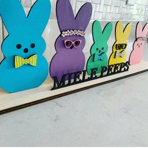Osterhase Dekor | Hasenfamilie -| Peeps - Designed für Laser Cutter, Glowforge und CNC - SVG Dateien