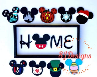 SVG Digital FILES - Mouse Home Sign