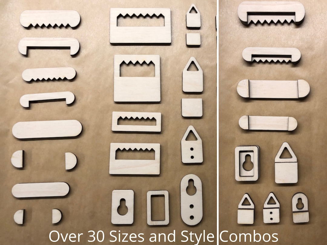 Photo Frame Hanger Sawtooth Hanger Hooks Laser Cut SVG Files Digital