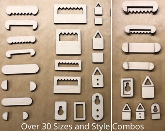 Photo Frame Hanger | Sawtooth Hanger | Hooks | Laser Cut SVG Files - Digital Download