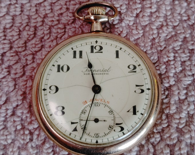 Buren Imperial 21 Jewel Pocket Watch Etsy