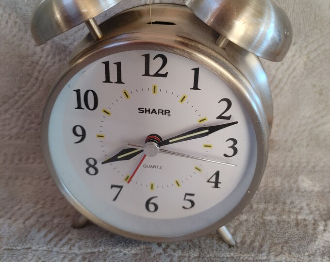 Old Style Battery Powered Alarm Clock Etsy